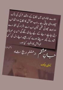 Read more about the article Jan E Ishqam Novel By Areej Shah (PDF Download)